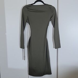 Crisscross back dress green size small